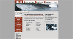 Desktop Screenshot of mgmelectricalsurplus.com